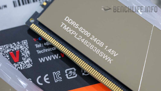 BENCHLIFE.INFO: 這組記憶體可以上 8600 MT/s,V-Color Manta XPrism RGB DDR5-8200 MT/s 24GB x2 動手玩