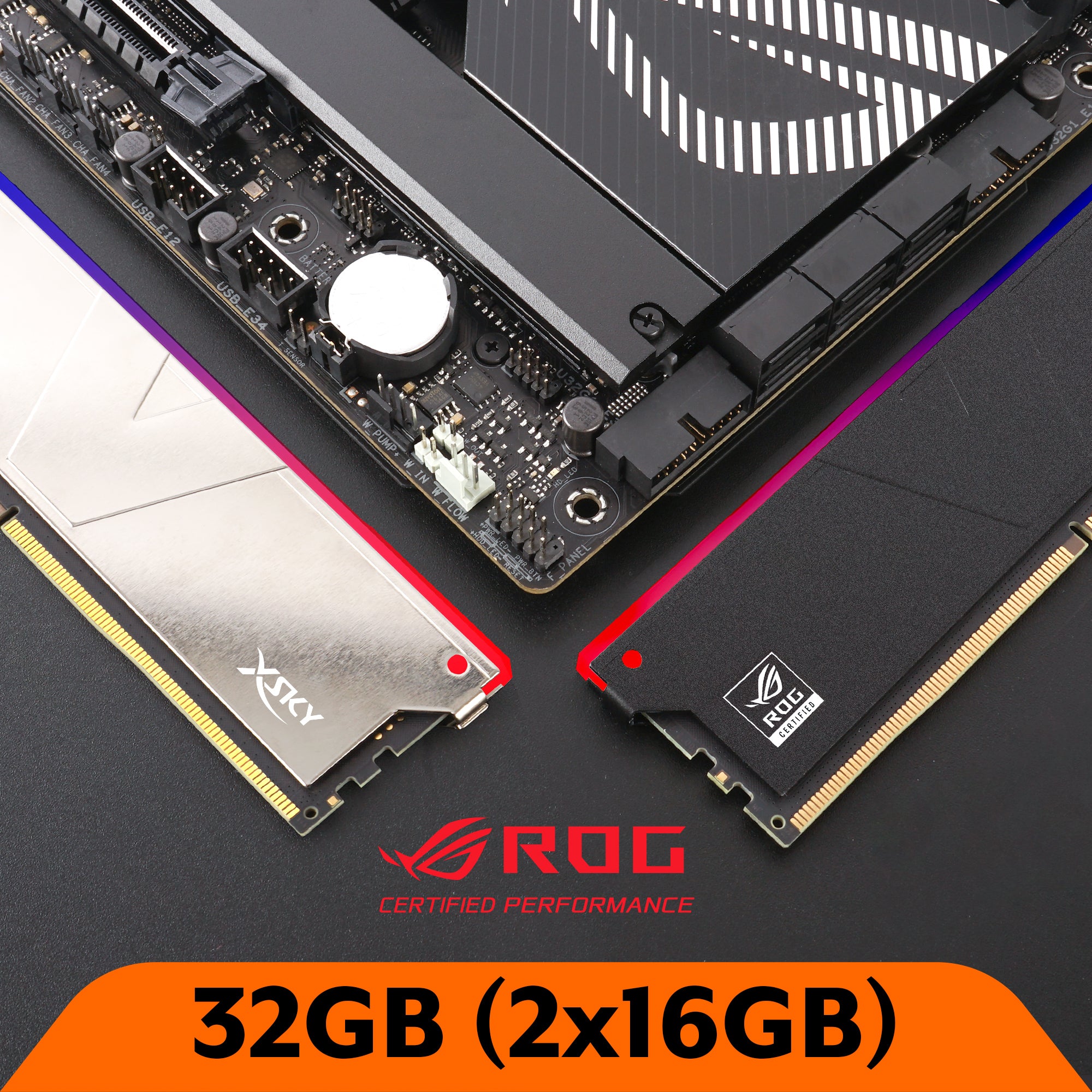 V-Color DDR5 XSky ROG Certified 64GB(32GBx2) 6200MHz 2Gx8 CL36