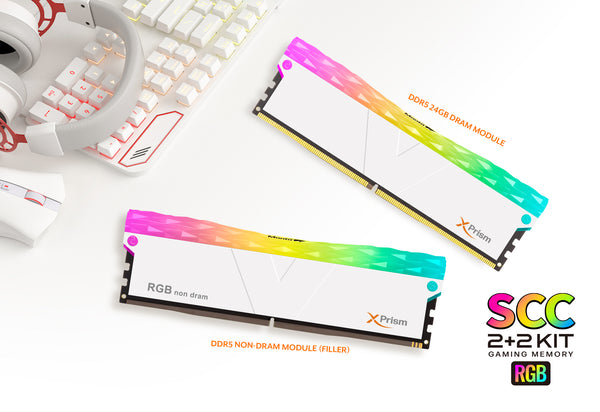 V-COLOR RGB FILLER NON-DRAM NOW WITH DDR5 48GB (2x24GB) MANTA XPrism RGB KIT