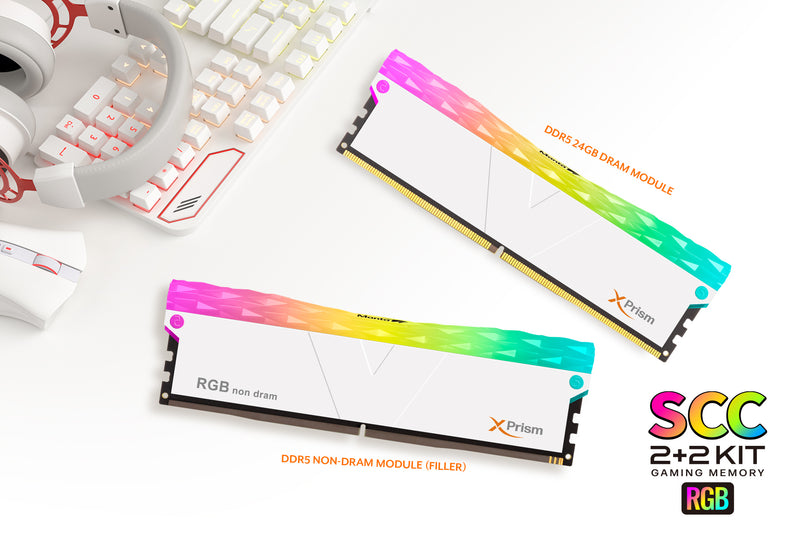 V-COLOR RGB FILLER NON-DRAM NOW WITH DDR5 48GB (2x24GB) MANTA XPrism RGB KIT
