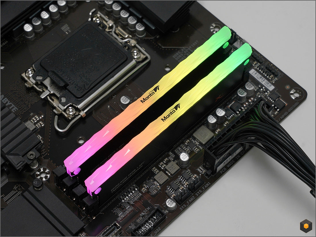 (KR) Quasar Zone Review: V-Color Manta DDR5-6400 CL32 XPrism RGB 블랙 패키지 (96GB(48Gx2)