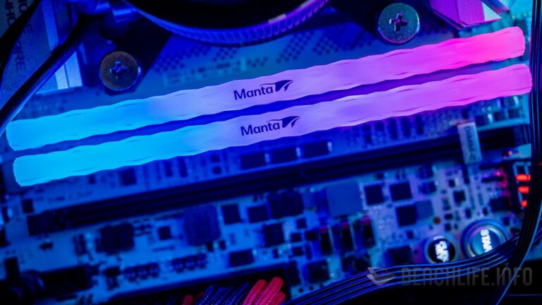 BENCHLIFE.INFO: 直接給你 8000 MT/s 的時脈，V-Color Manta XPrism RGB DDR5 記憶體實測