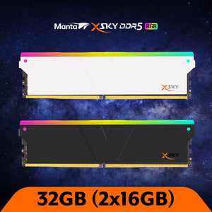 DDR5 | [Manta] XSky |ロータイミング | 32GB (16GBx2) |インテル XMP |ゲーム用メモリ| U-DIMM