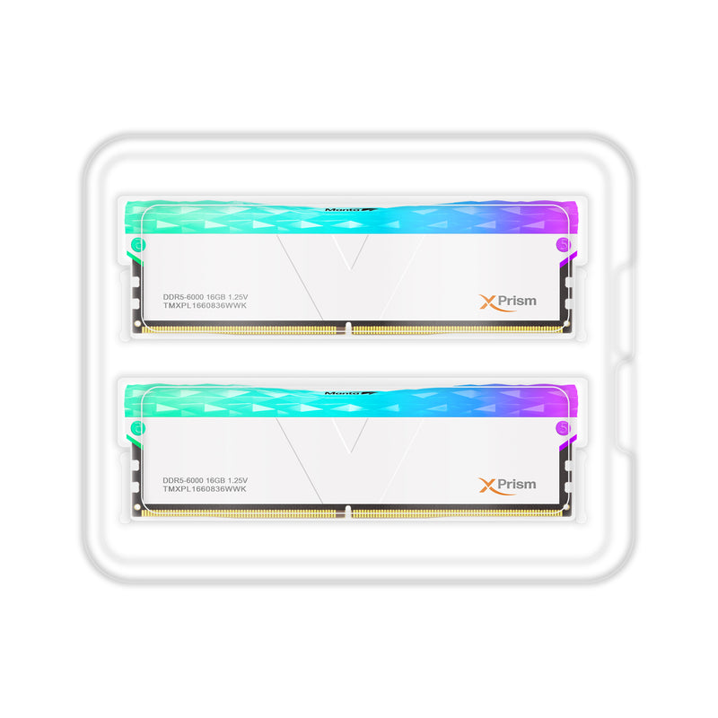 [マンタ] DDR5 | 32GB (デュアル) | XPrism RGB U-DIMM |エクストリーム OC メモリ