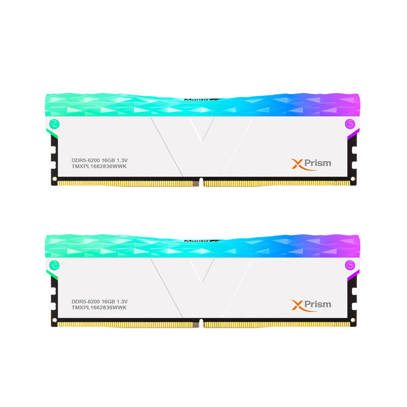 [マンタ] DDR5 | 32GB (デュアル) | XPrism RGB U-DIMM |エクストリーム OC メモリ