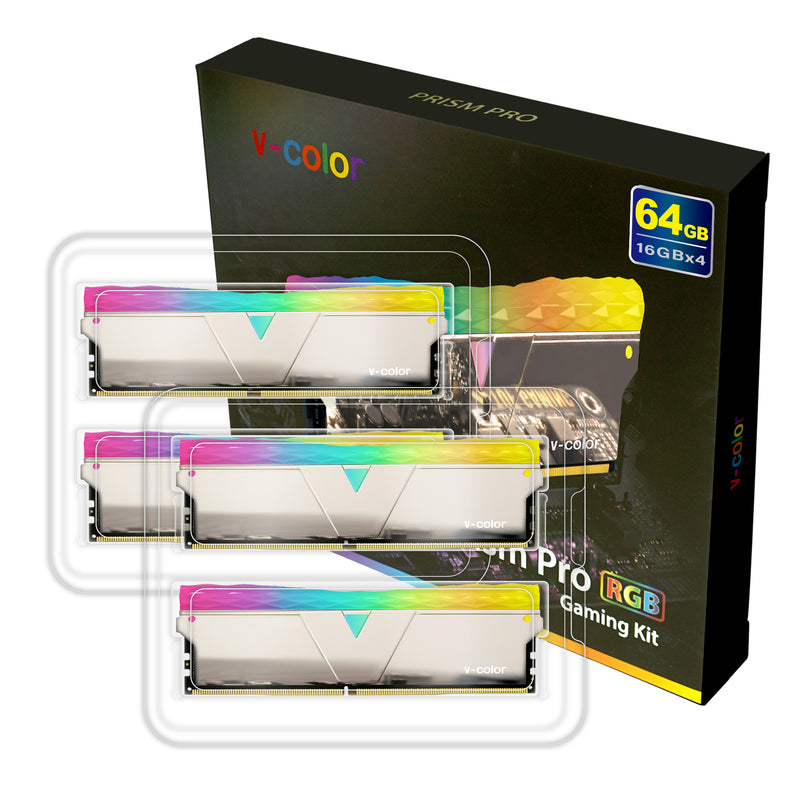 DDR4 | 64 GB (Quad) | Prism Pro RGB-U-DIMM | Gaming-Speicher