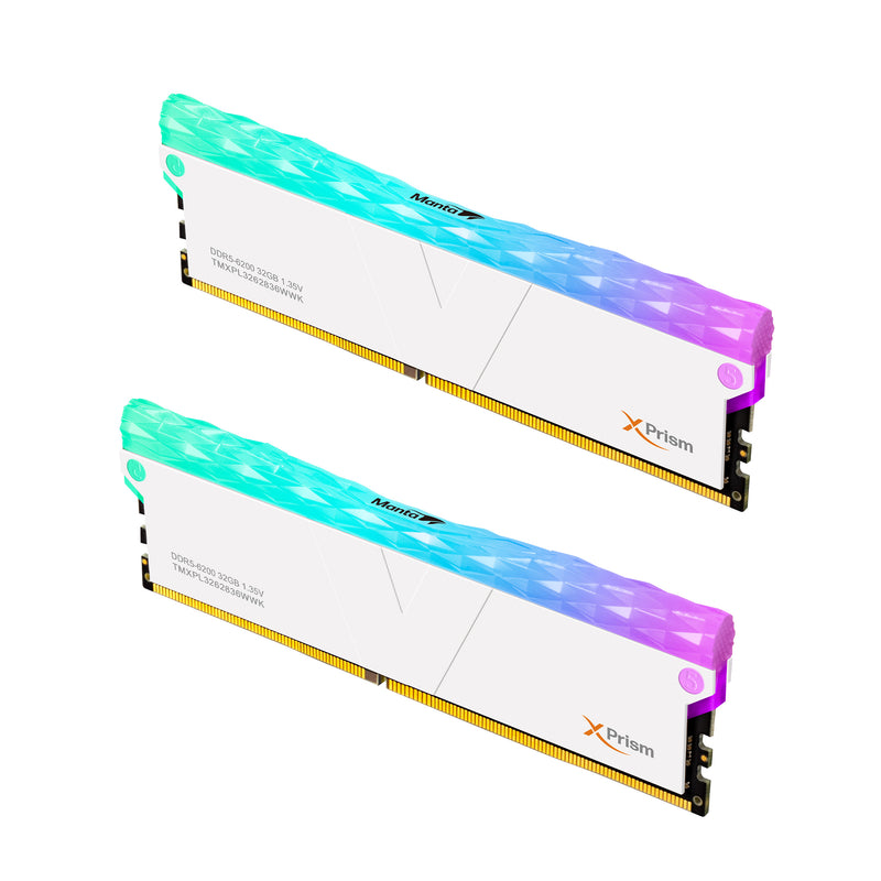 [マンタ] DDR5 | 64GB (デュアル) | XPrism RGB U-DIMM |ゲームメモリ