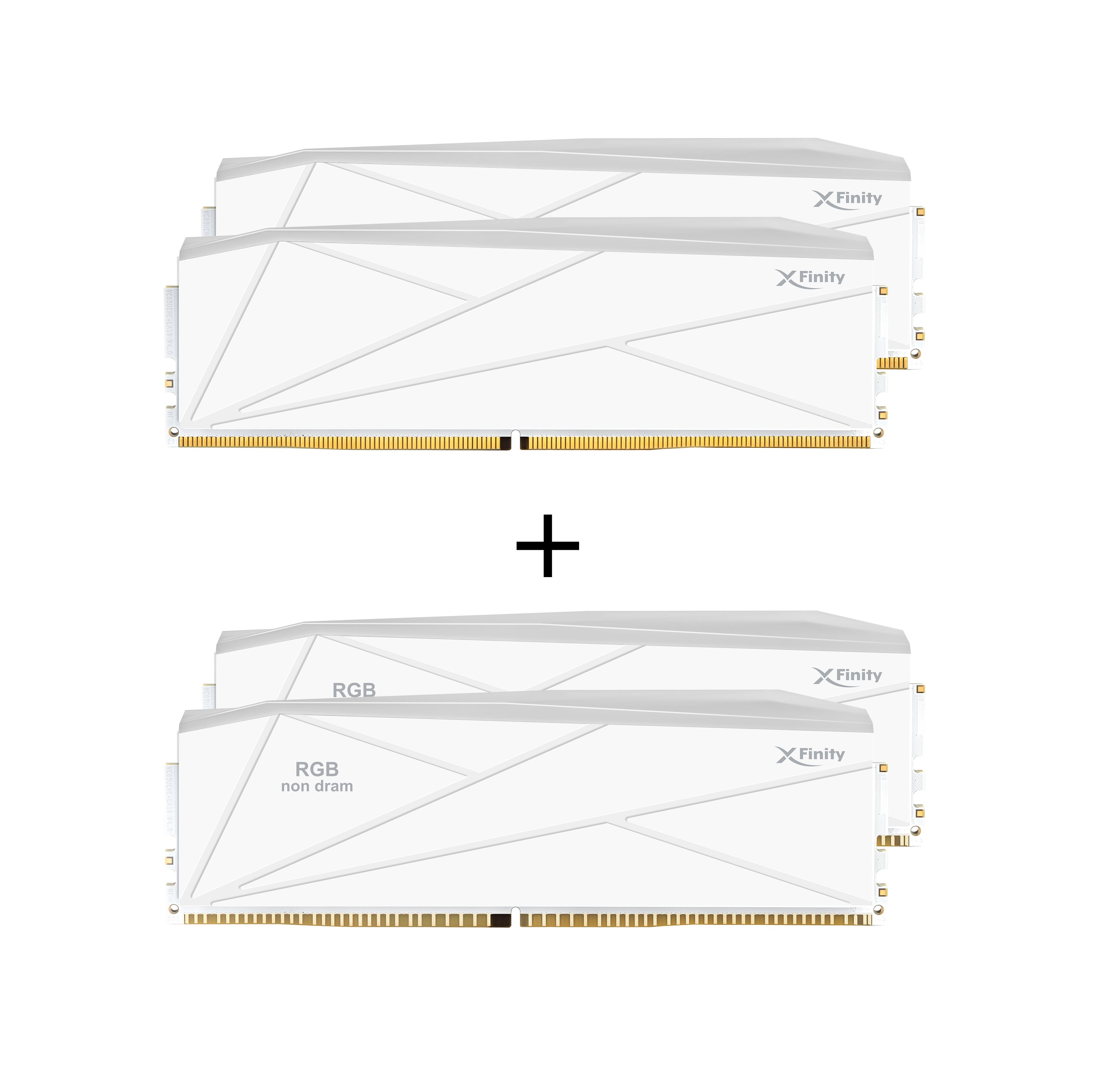 V-Color Manta XFinity RGB Series SCC 白 DDR5 | [Manta] XFinity RGB | SCC KIT 2+2 | Gaming Memory
