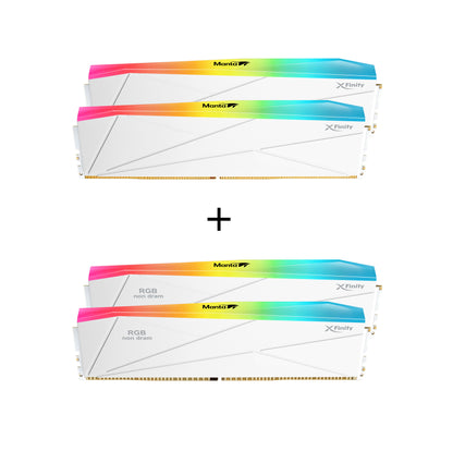 Intel® 200S Boost対応 | DDR5 | [Manta] XFinity RGB | SCC KIT 2+2 | RGBダミーキット付きゲーミングメモリ
