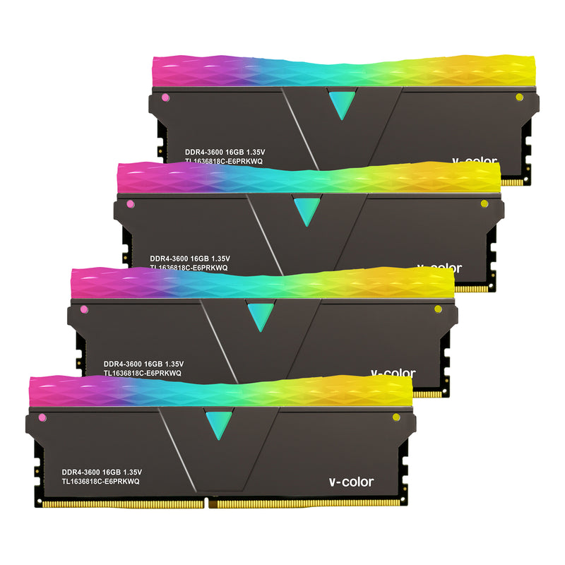 DDR4 | 64GB (クアッド) |プリズム プロ RGB U-DIMM |ゲームメモリ