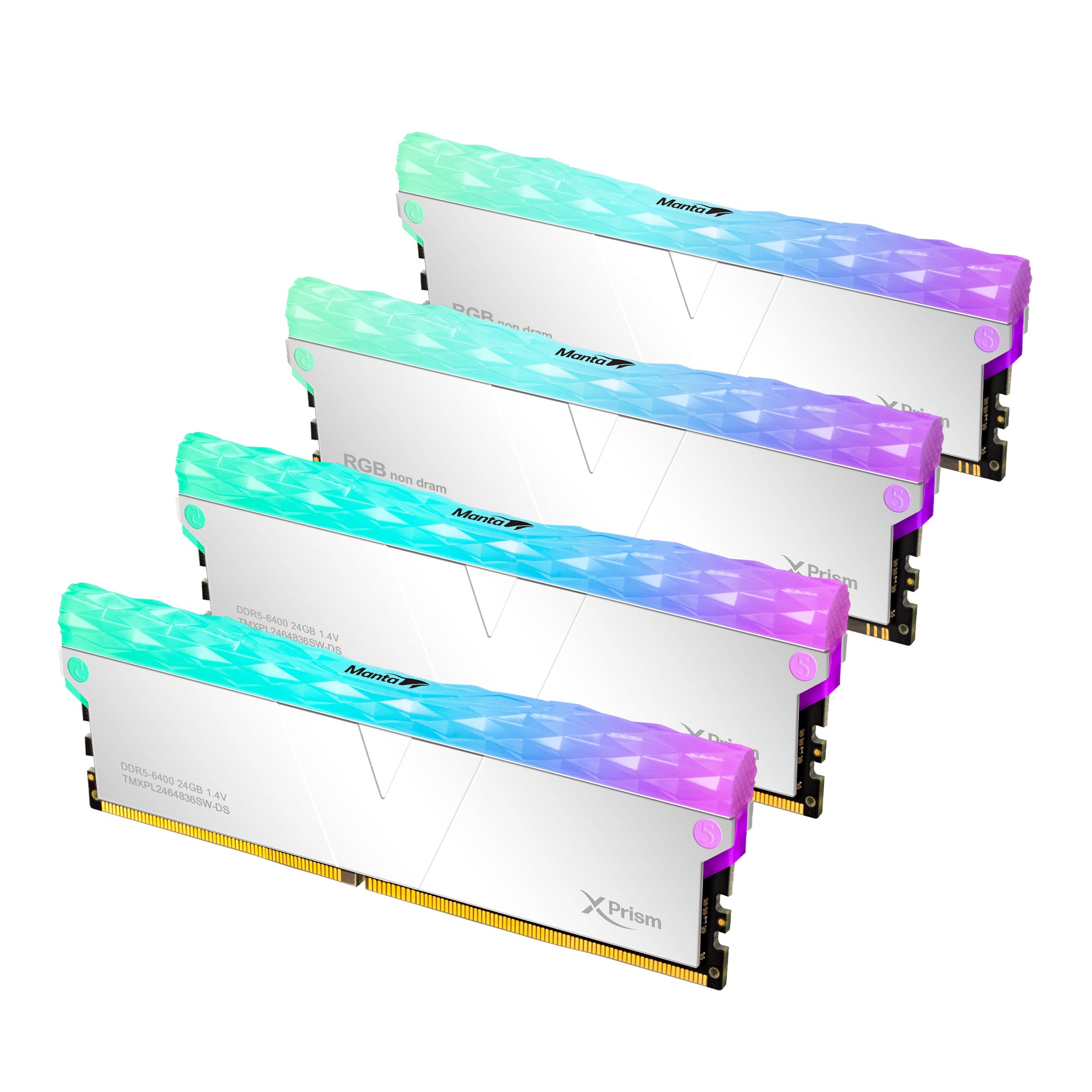 DDR5 | [Manta] XPrism RGB | SCC KIT 2+2 | 48GB (24GBx2) | INTEL XMP |