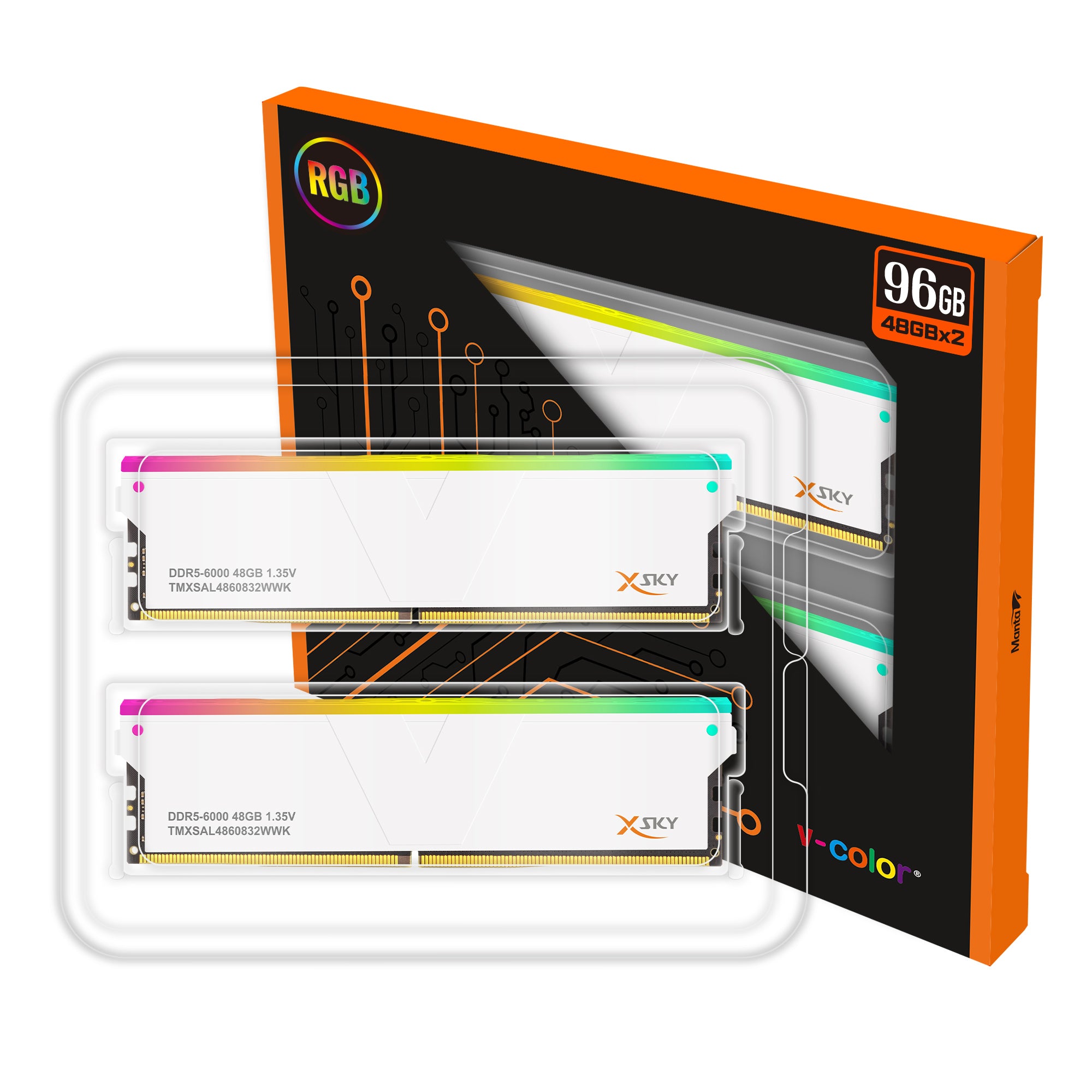 メモリー Manta Xfinity DDR5 32GB 6000MHz RGB DDR5 | [Manta] XFinity RGB | Gaming Memory