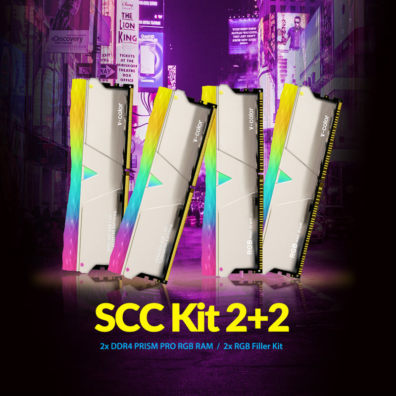 DDR4 | 16GB (Dual) | SCC Kit Prism Pro RGB U-DIMM | Gaming Memory