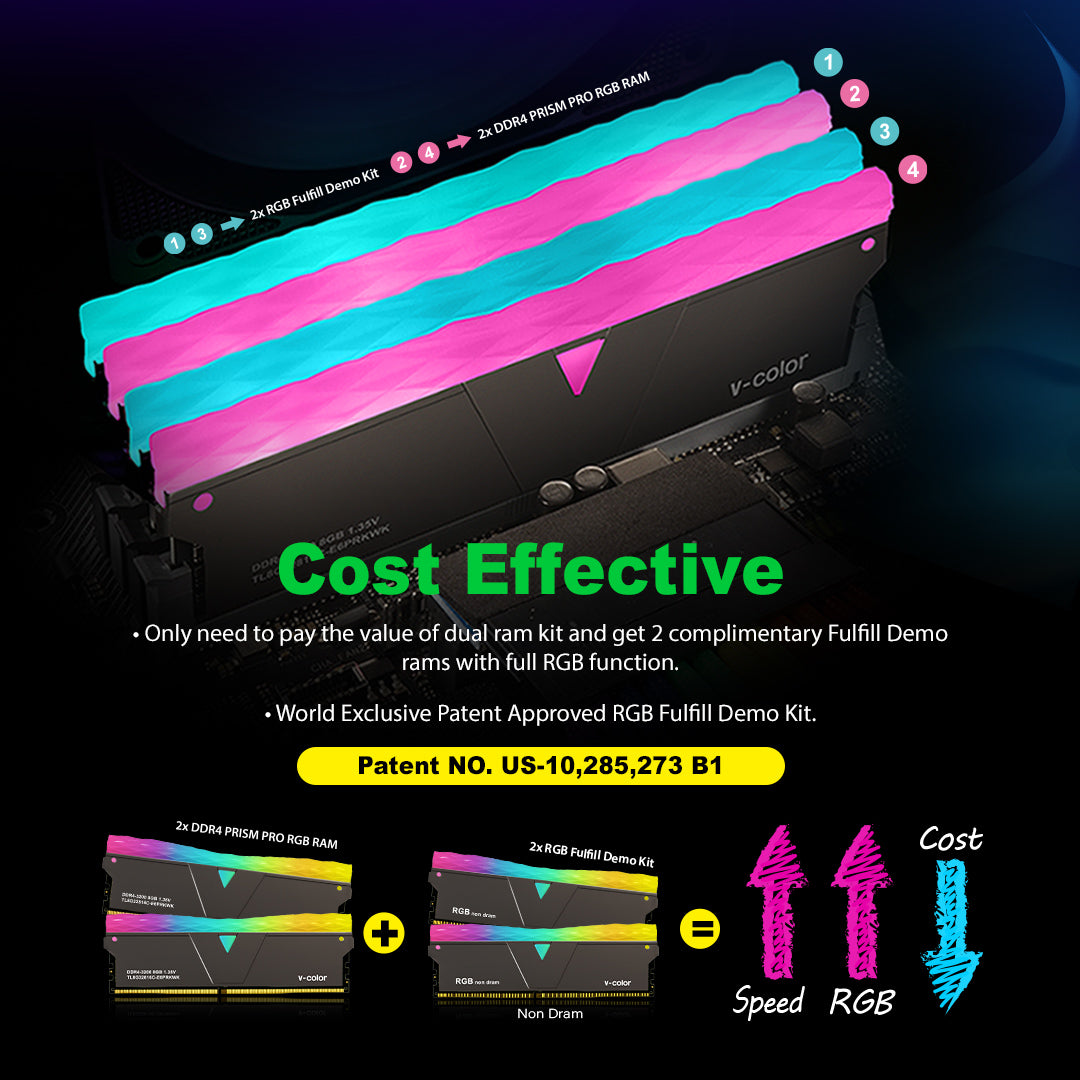 Gaming Memory| RGB DDR4 Ram| v-color