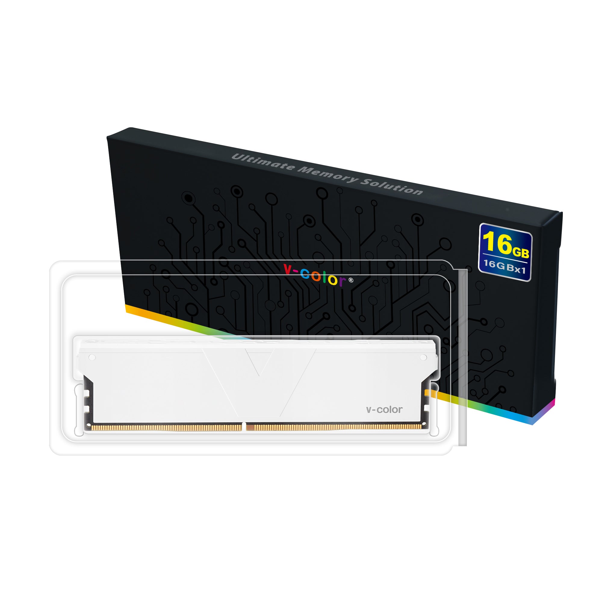 メモリー v-color DDR4-3600 16GB ゲームメモリ| RGB DDR4 ラム| v-カラー