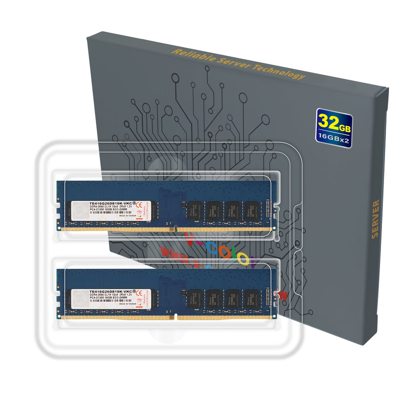 DDR4 | 32GB (Dual) | ECC U-DIMM | Server Memory