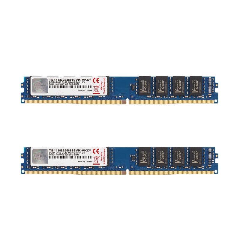 DDR4 VLP ECC U-DIMM 32GB(16GBX2) 2666MHz PC3-12800 Server Ram
