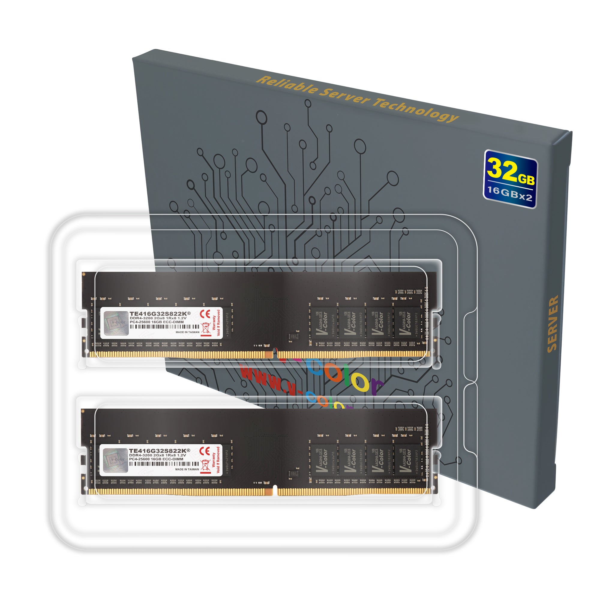 DDR4 | 32GB (16GBx2) | ECC U-DIMM | Server Memory