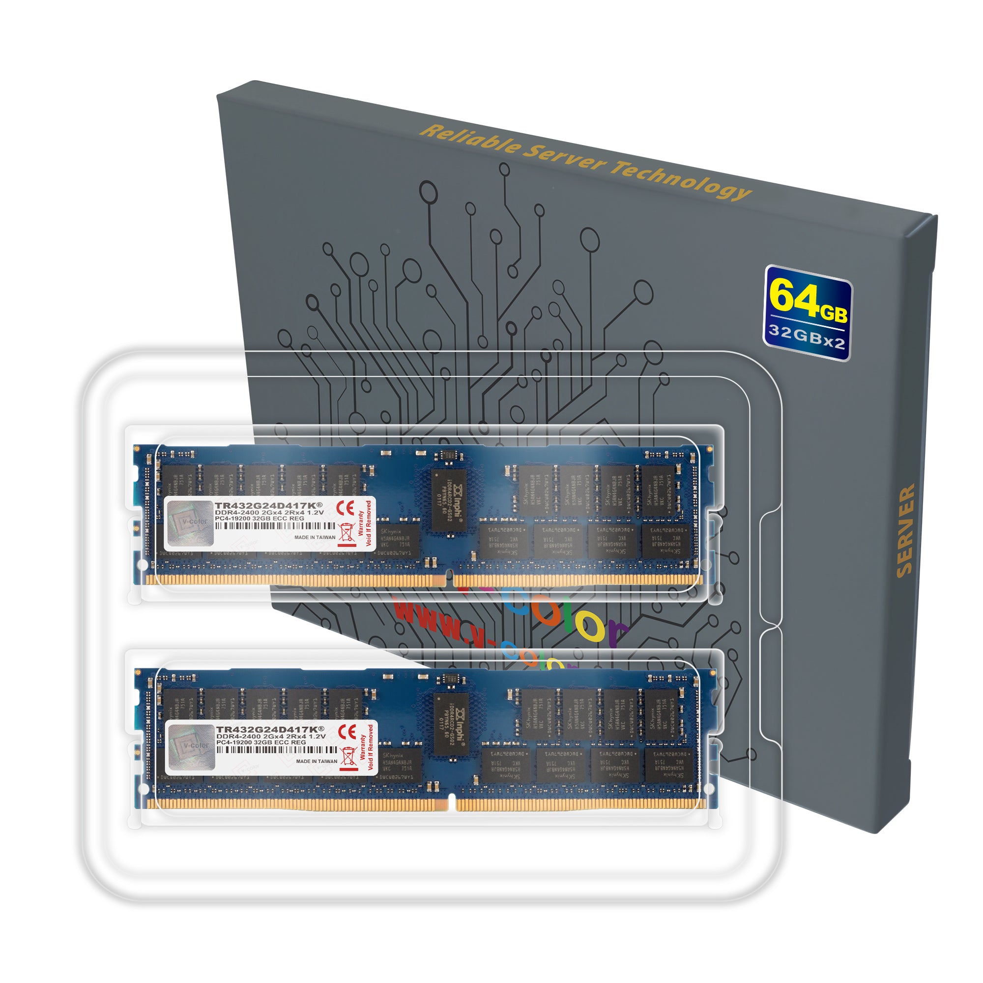 サーバ用メモリ SKhynix 16GB DDR4-2400 RDIMM