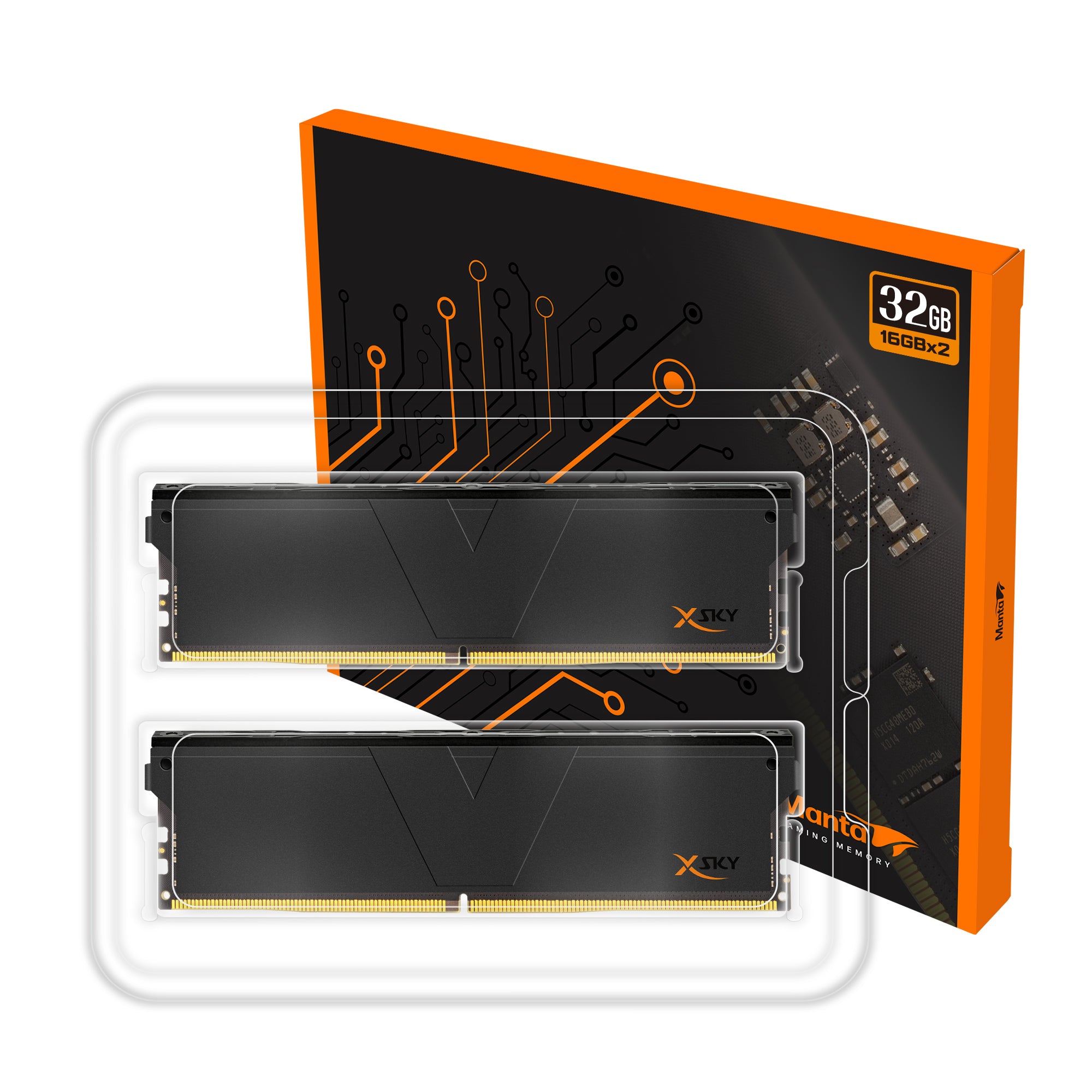 工場直売 DDR5 | [Manta] XSky | 32GB (16GBx2) | Gaming Memory メモリー