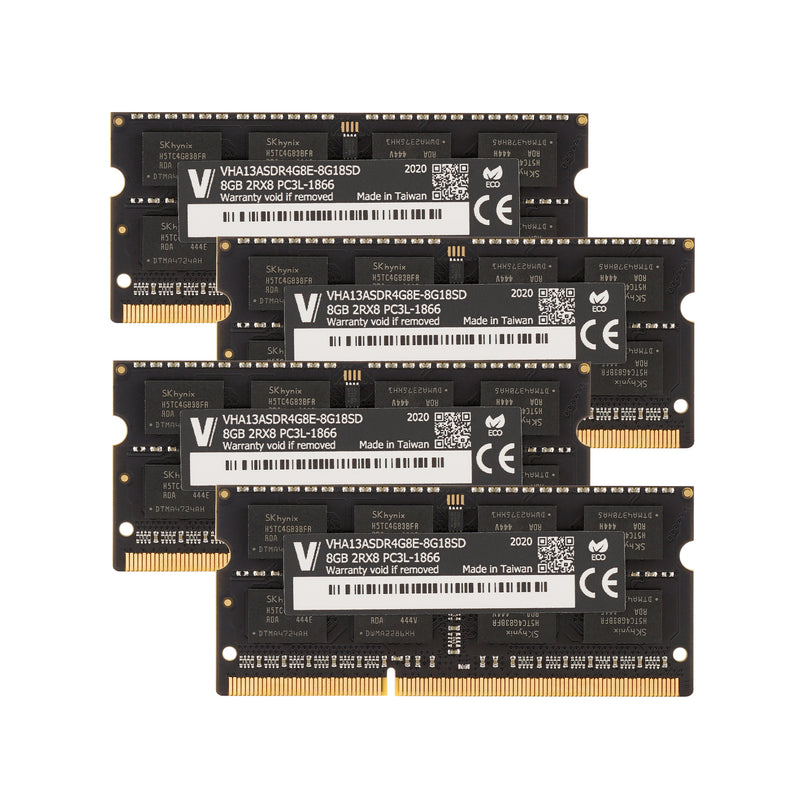 32GB ノートPCメモリ DDR3L PC3L-14900S 8GB x4枚